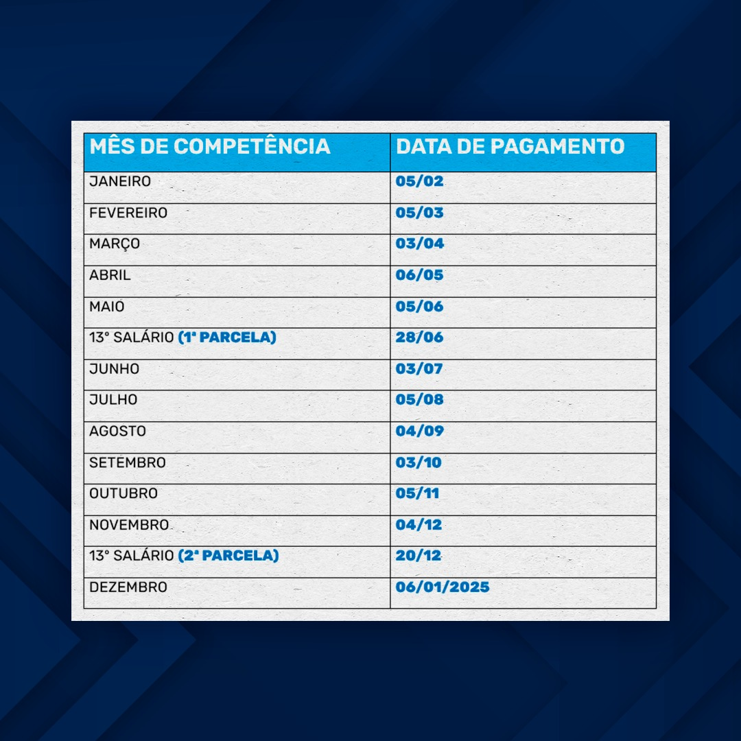 Estado anuncia o calendário de pagamento dos servidores para 2024 ...
