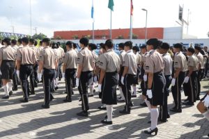 Alunos do III Colégio da Policia Militar