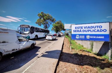 Obras de Duplicaçâo do Viaduto Imperial que liga Belford Roxo a Mesquita. Foto: Carlos Magno