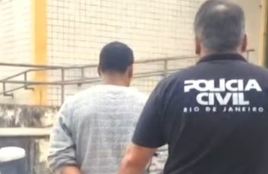 Sergio foi preso na Avenida Automóvel Clube, em São João de Meriti, e reconhecido pelas vítimas — Foto: Divulgação/PCERJ