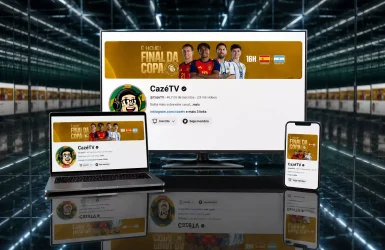 Imagem Cazé TV no Youtube / Com assistência de IA